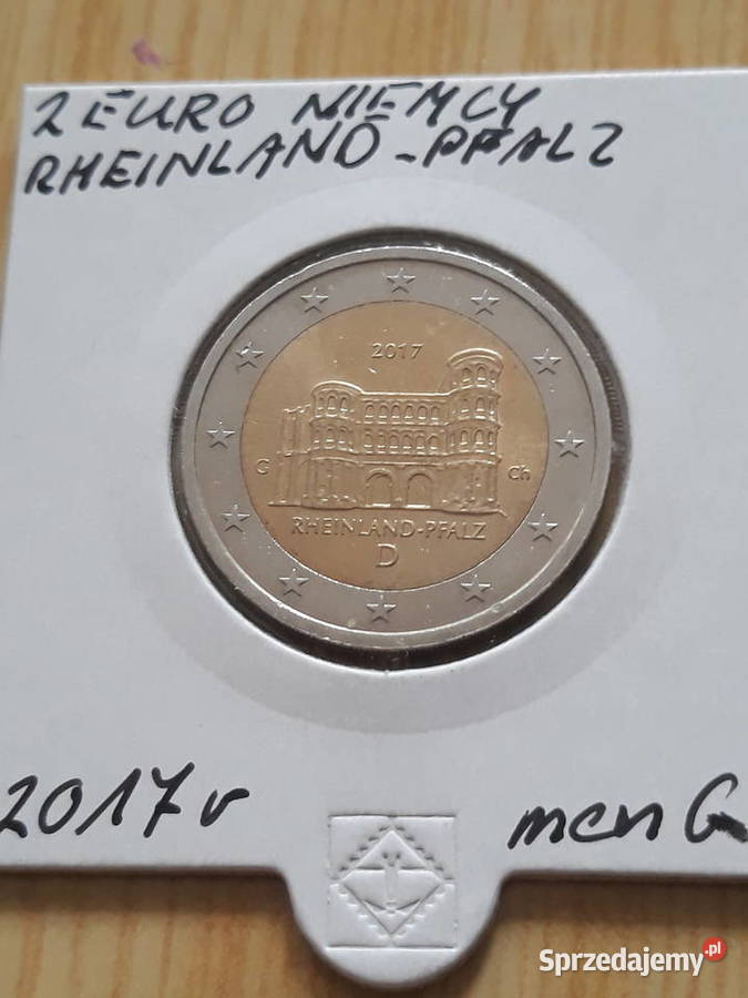 2 Euro Niemcy Rheinland Pfalz 2017 r menG Konin