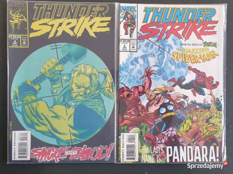 Thunder Strike 11 komiksów Marvel USA pomorskie Gdynia