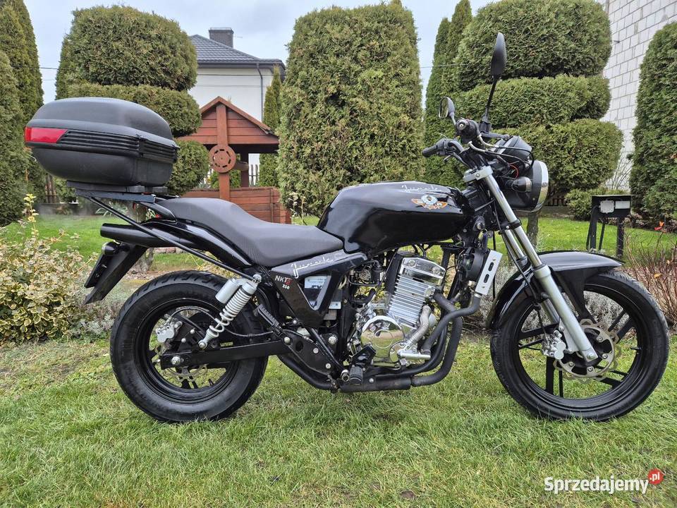 Junak M25 Raptor 250cc chlodzony cieczą kufer naked Motoryzacja Ciechanowiec