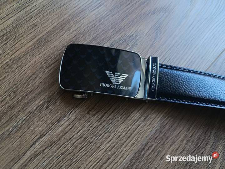 Pasek skórzany męski Giorgio Armani do garnituru Białystok