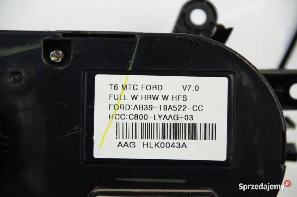PANEL KLIMATYZACJI FORD RANGER V AB3919A522CC Pozostałe Lipno