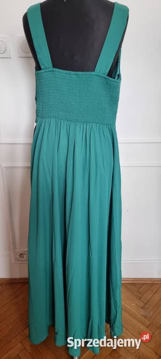 Sprzedam śliczną butelkowo zieloną sukienkę Rozmiar 50 Białystok