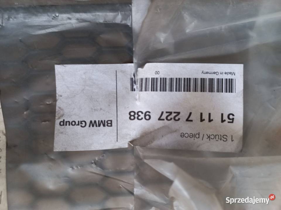 Kratka Środkowa Zderzaka P E92 E93 51 11 7 227 osobowe dolnośląskie sprzedam