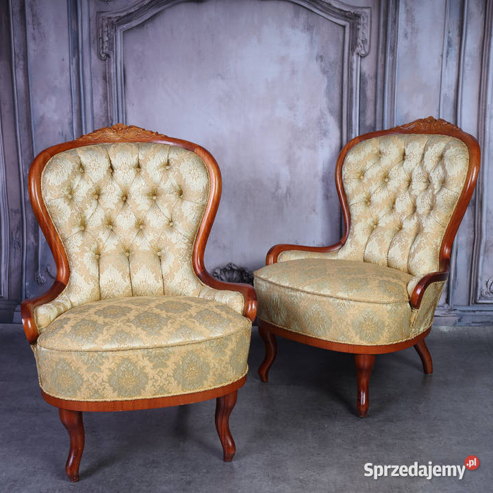 ARTexpert Elegancka Para Foteli Ludwik Prestiż w Dobrzany
