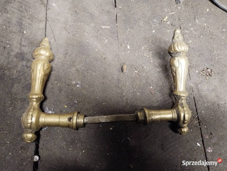 Klamki mosiężne zdobione wiekowe Rzeszów