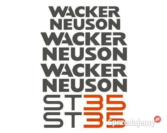 Naklejki oklejenie Wacker Neuson ST35 Zamiennik Janików