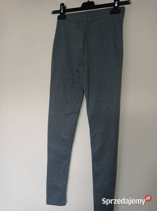Nowe szare legginsy dziewczynka Spodnie