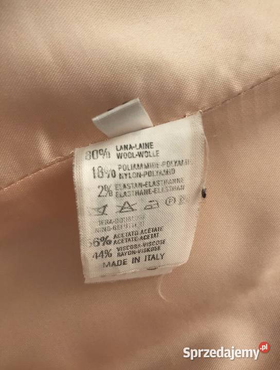 Jasno różowy pudrowy róż wełniany płaszczyk Kurtki i płaszcze Warszawa sprzedam