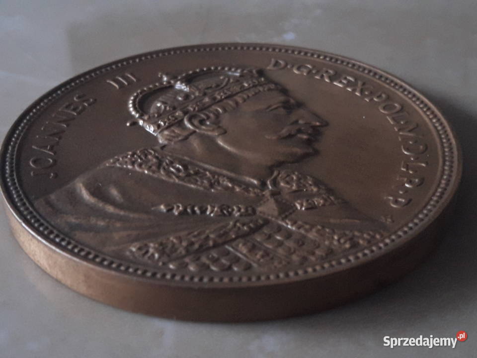 Medal z brązu Joannes III UNIKAT lubelskie Janów Lubelski