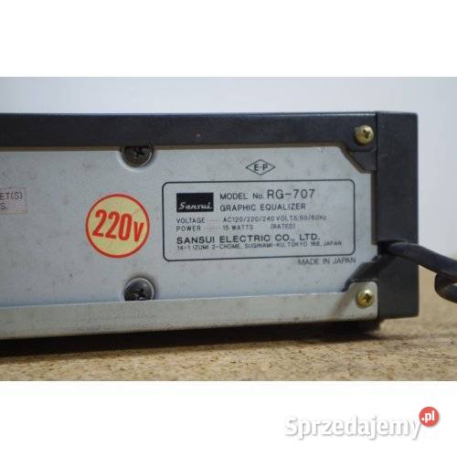 Sansui RG707 Stereo Graphic Equalizer Consolette sprzedam