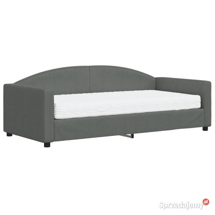 Sofa z materacem ciemnoszara tkanina 90x190 Warszawa