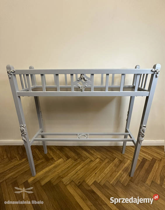Unikatowy retro kwietnik ze złotymi ornamentami Bielsko-Biała