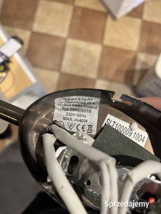 Lampa sufitowa 3 oprawki Dęblin