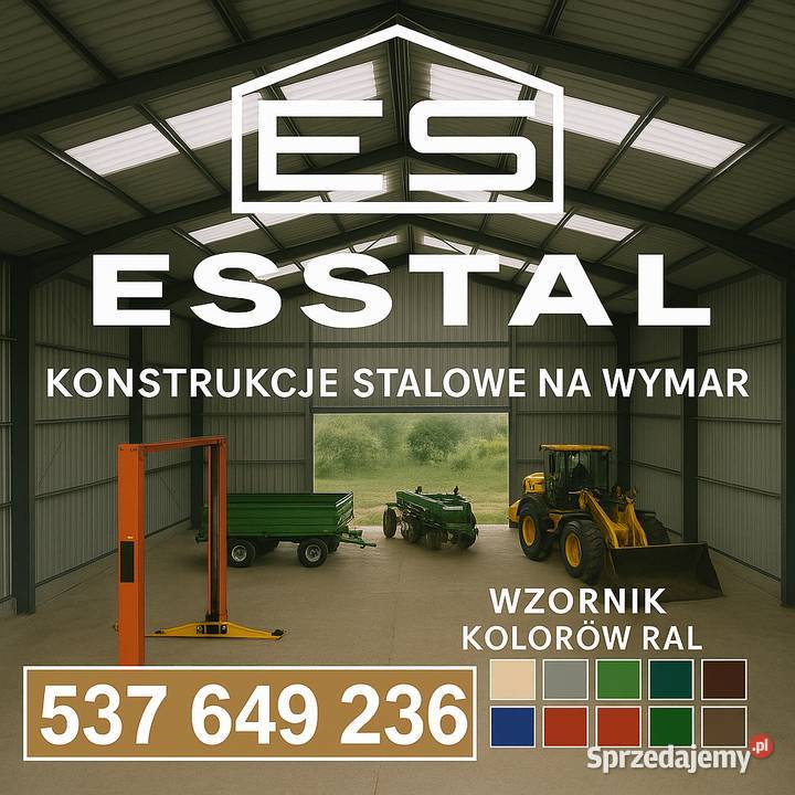 DUŻY GARAŻ BLASZANYWiata Garażowa Magazyn opolskie Namysłów