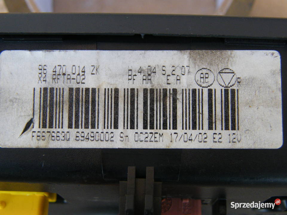 PANEL NAWIEWU KLIMATRONIC CITROEN C5 I LIFT 96 Wola Batorska