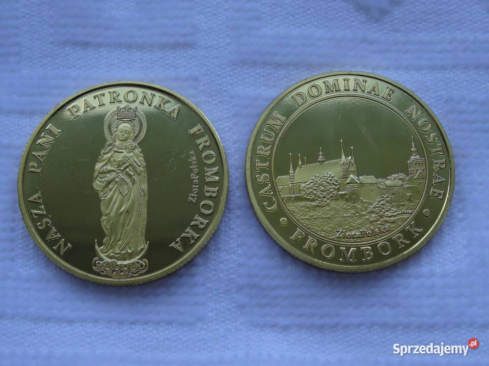 Złota Polska medal Nasza Patronka Frombork Łódź