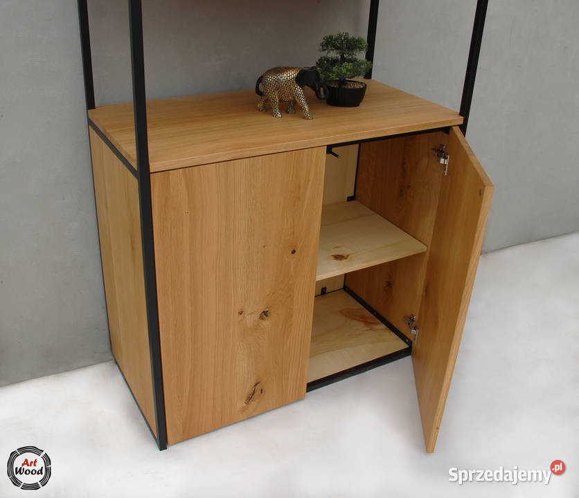Regał loftowy regał regał drewniany 50cm małopolskie Nowy Sącz