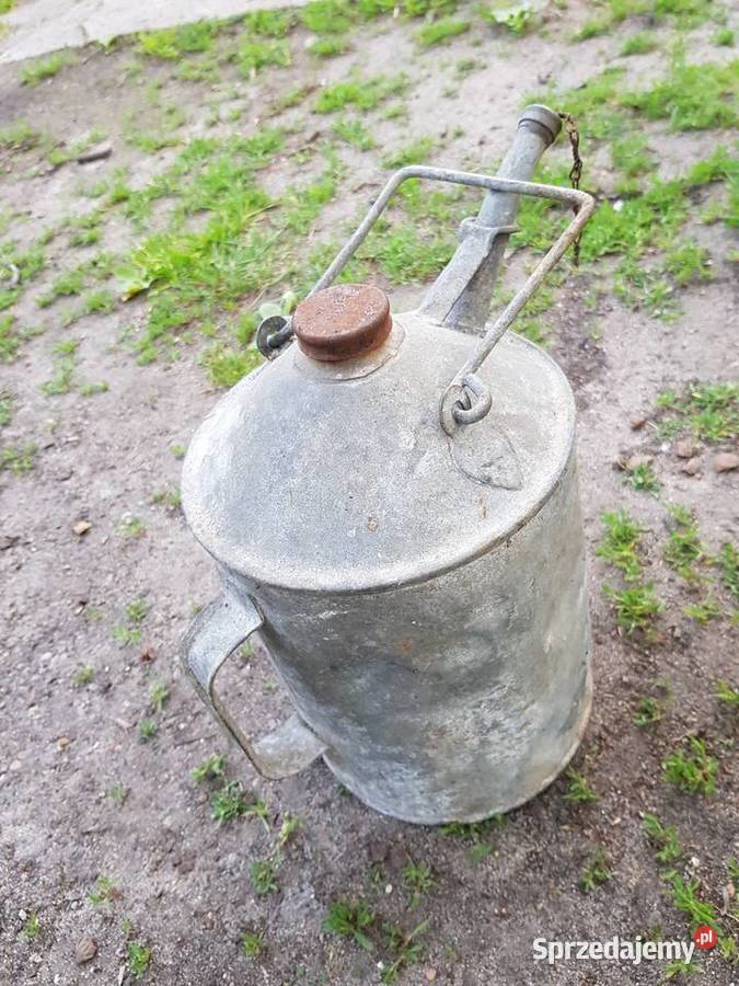 PrzedwojennaZabytkowa sygnowana duża olejarka Pozostałe Barlinek