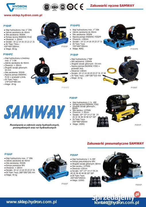 Zakuwarka ręczna do węży hydrauliczny P16HPZ do Złotów sprzedam