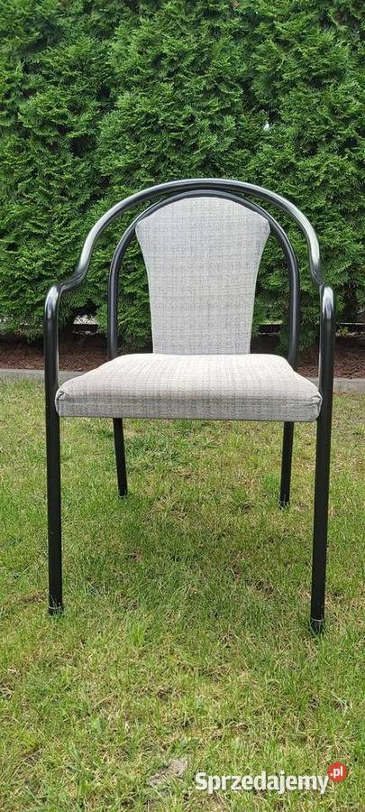 Krzesło metalowe z tapicerką