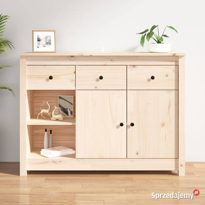 Szafka 100x35x74 lite drewno sosnowe WM814554 Meble Warszawa