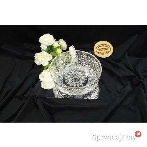 Kryształowa salaterka ręcznie szlifowany Porcelana i szkło śląskie