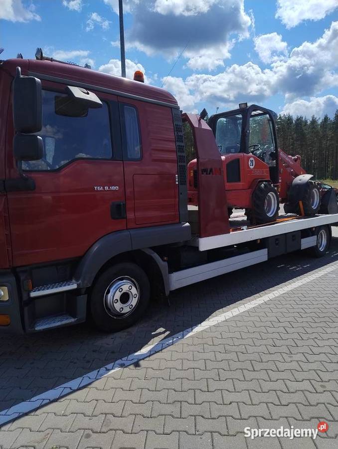 Man tgl 8180 pomoc drogowa laweta Rostek