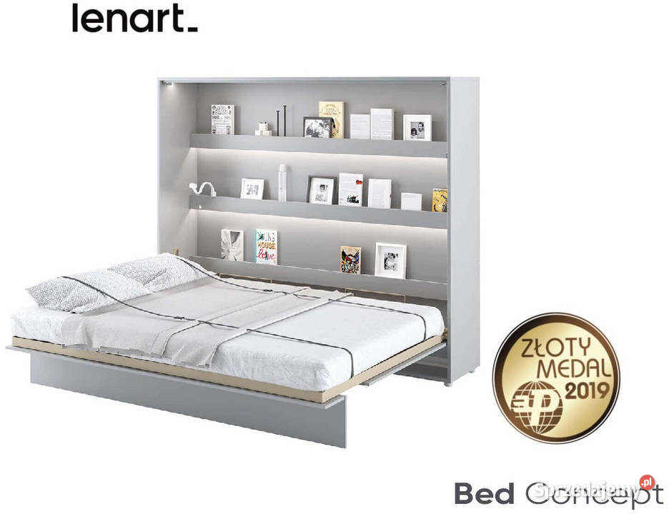 Półkotapczan Łóżko w Szafie BED CONCEPT 160x200 211cm Łóżka, wersalki i sofy