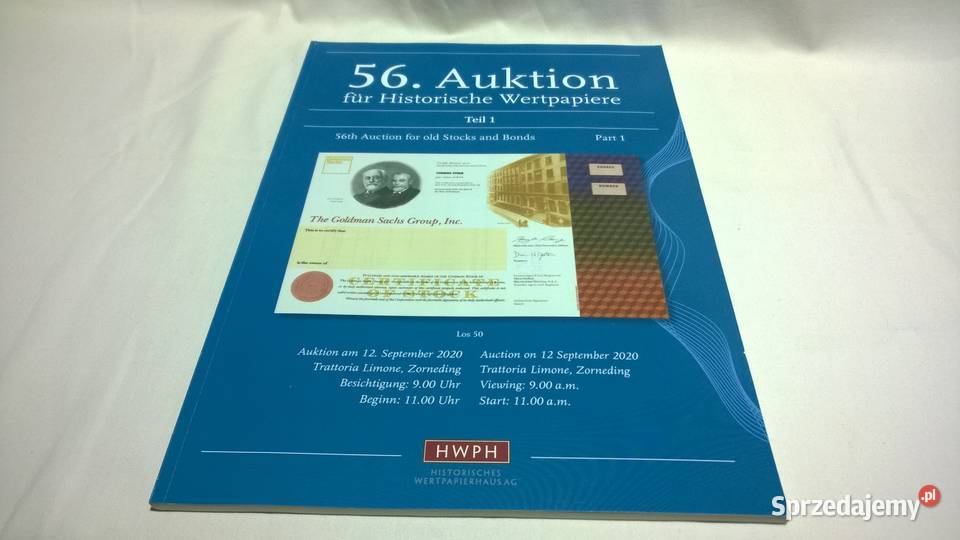 katalog aukcyjny papierów wartościowych 56 Warszawa