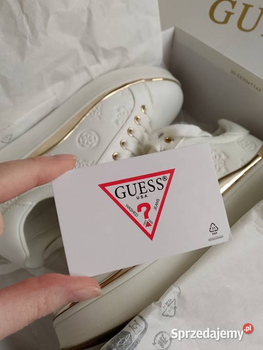 Guess białe sneakersy BONNY rozmiar 37 Obuwie sportowe Olkusz