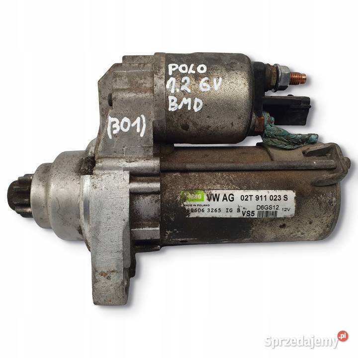 ROZRUSZNIK VW Polo IV 12 6V valeo 02T911023S BMD Części samochodowe Chełm