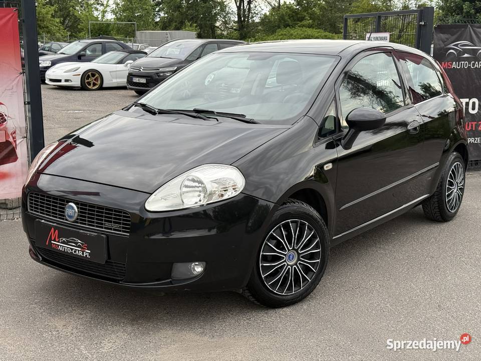 Fiat Punto 2007 13 Diesel Klima Elektryka czarny wielkopolskie Poznań