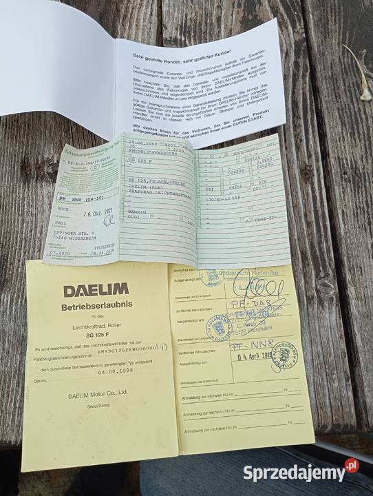 Skuter Daelim 125 stan bsilnik z kołem i 12000km Rabka-Zdrój