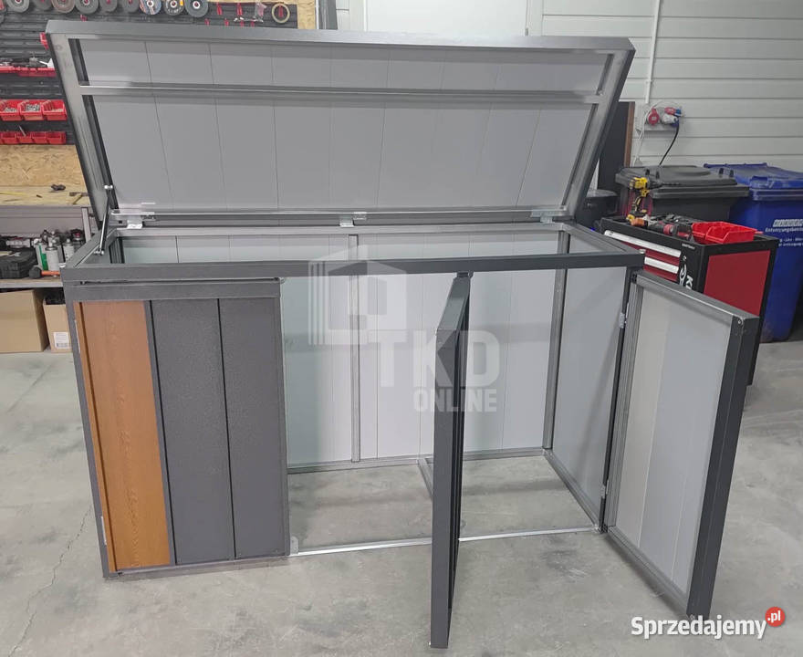 Zabudowa koszy wiata obudowa 177x65x110 TKD449 Konin