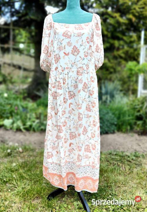 Długa sukienka maxi FF 48 4XL boho bohemian Spódnice i sukienki Szczecin