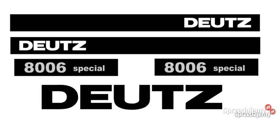 naklejki deutz 8006 special Pozostałe Jeżewo