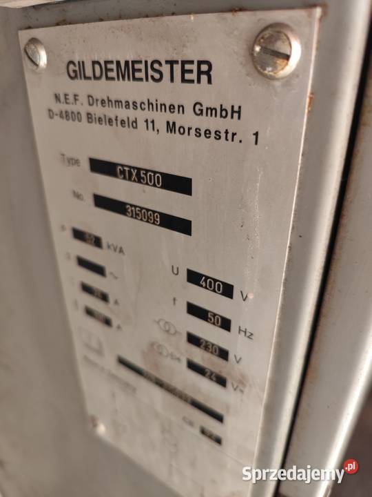 Tokarka CNC Gildemaister Ctx 500 Frezarka Maków Podhalański