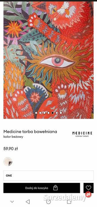 Nowa z Metką Torba Torebka Shopper MEDICINE Art Torby i torebki Leszno