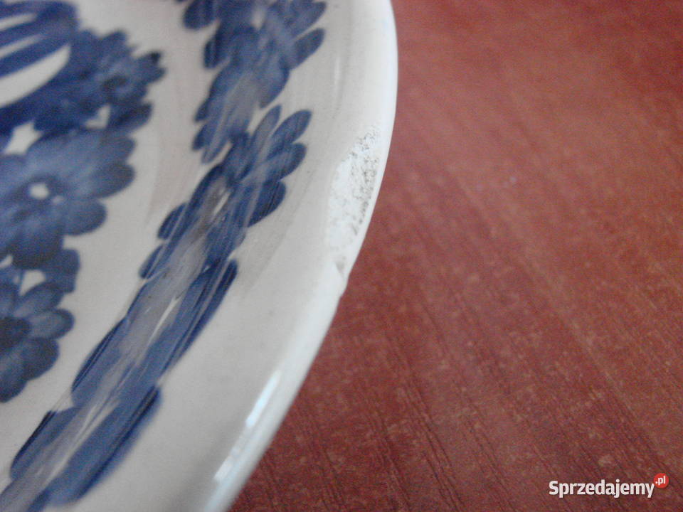 Włocławek fajansowy talerz 20 PRL Pruszcz Gdański