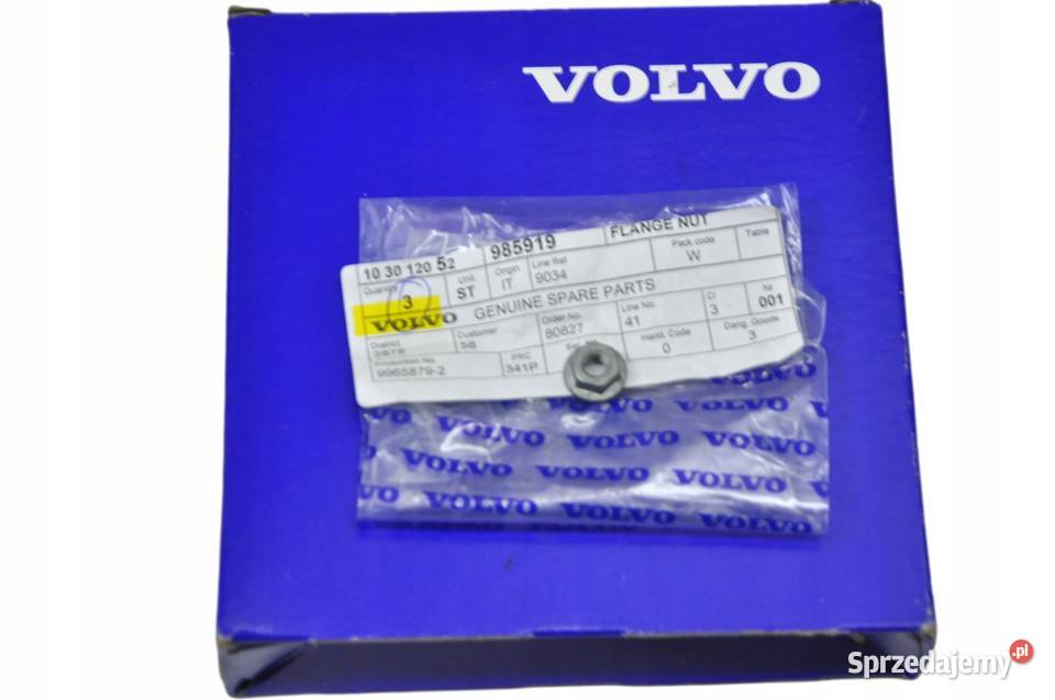 VOLVO oryginalna nakretka M6 x 6mm 985919 OE Bielany Wrocławskie