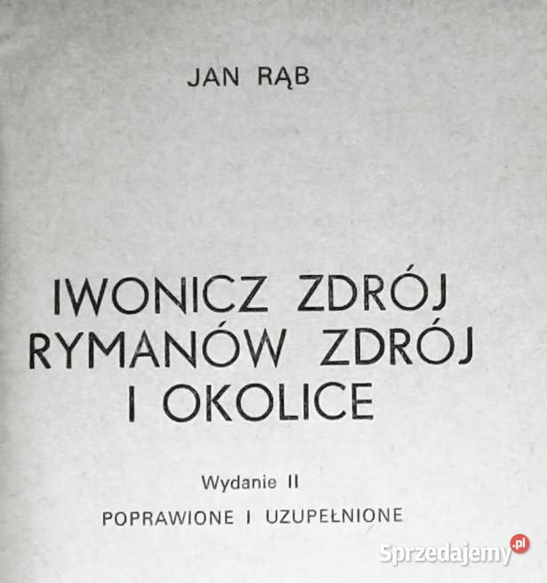 Iwonicz zdrój Rymanów Zdrój Jan Rąb sprzedam