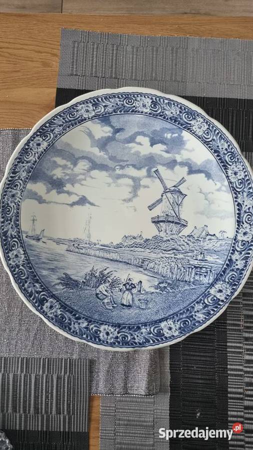 Talerz Dekoracyjny delfs boch Wola Podłężna