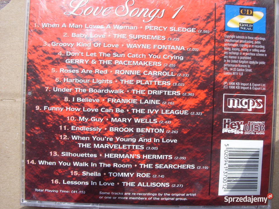 Pop CD LOVE SONGS 1 1998 CD