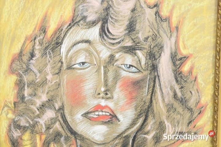 Ignacy Witkiewicz Witkacy 19 Pastel Stary Obraz Kraków sprzedam