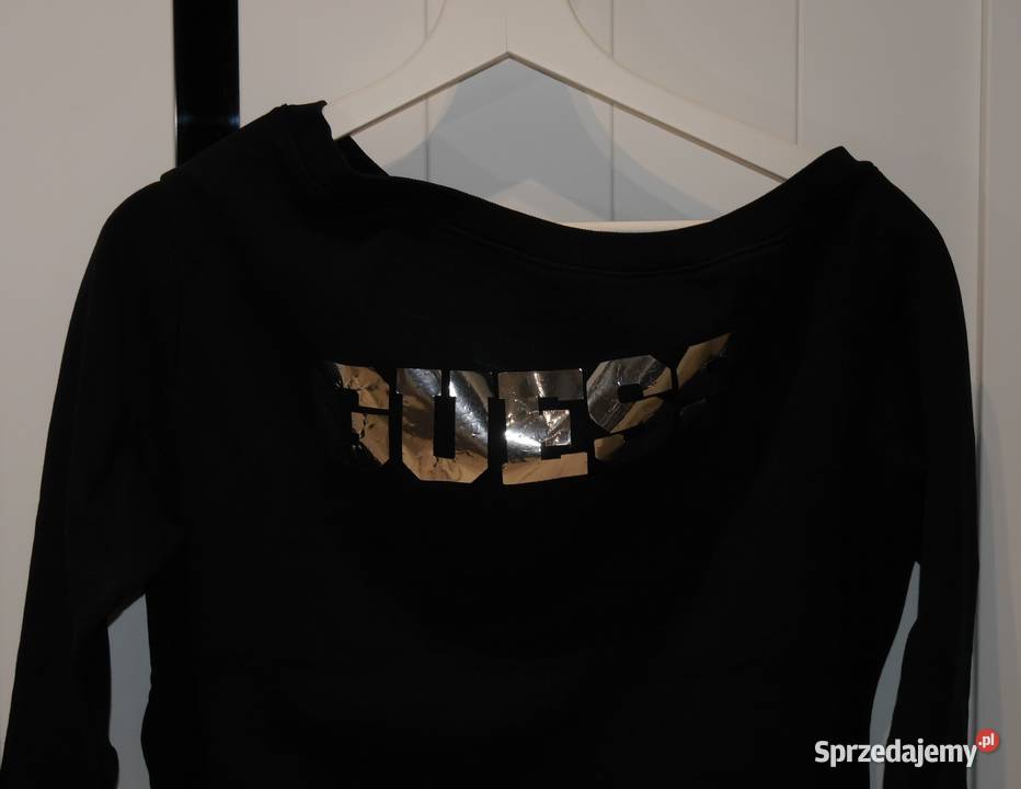 Guess świetna bluza na jedno ramię 36 S czarny sprzedam