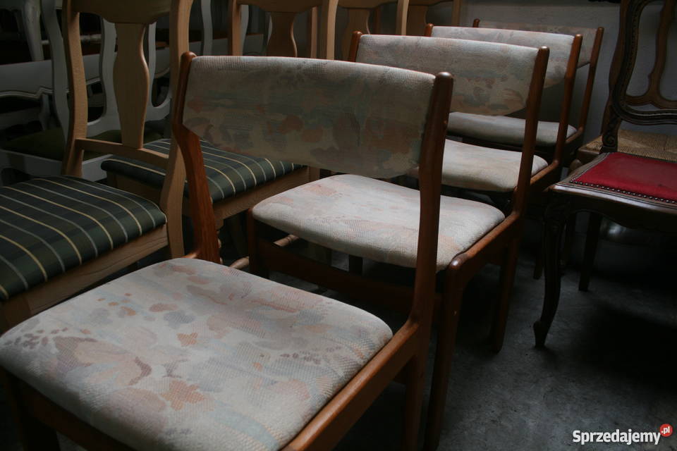 Krzesła skandynawskie lata 70-te Palisander