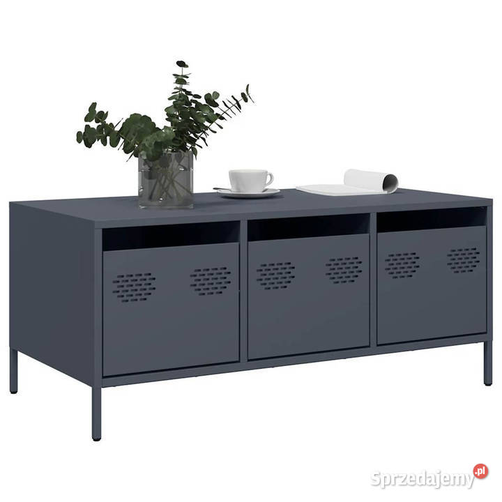 Stolik kawowy antracyt 1015x50x435 stal WM851270 Warszawa