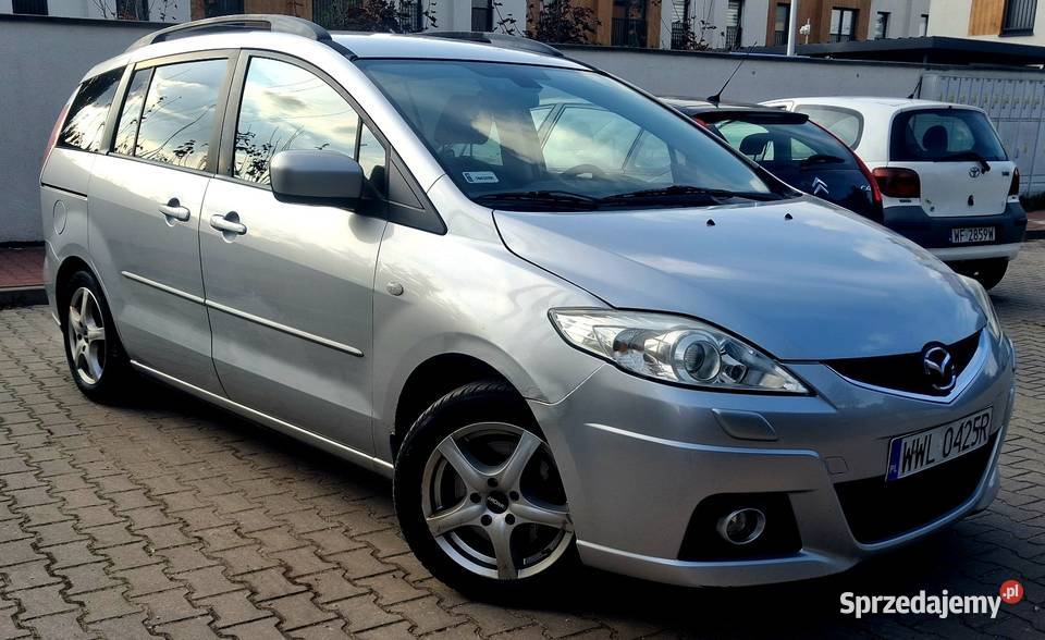 Mazda 5 sprawna klima hak holowniczy przyciemniane szyby Ząbki sprzedam