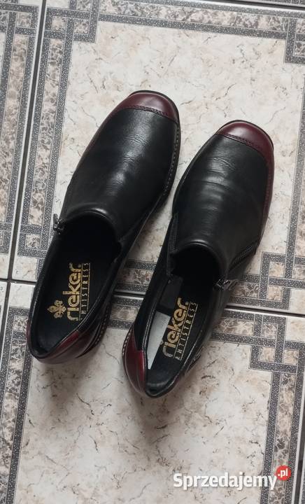 Rieker Bogota półbuty trzewiki buty skórzane Rieker