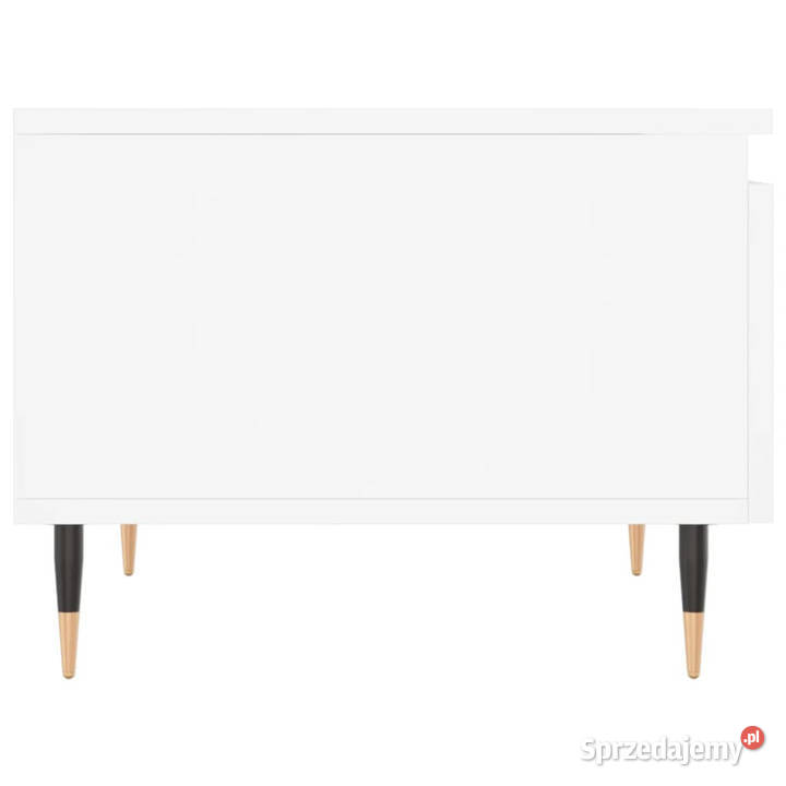 Stolik kawowy biały 50x46x35 materiał